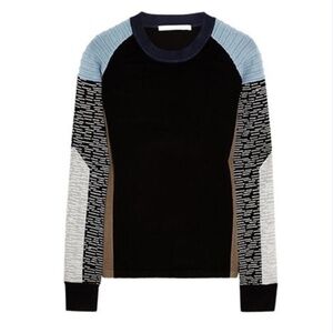 Jonathan Simkhai Dark and Light Blue Apres-Ski Sweater - Size M